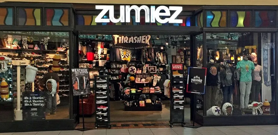 Zumiez retail store